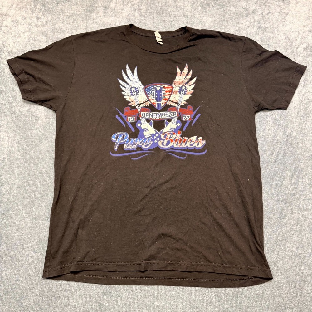 Next Level Joe Bonamassa Pure Blues USA Tour Summer 2015 T Shirt Mens XL Black